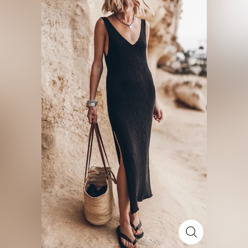 Knit loose fitting dress